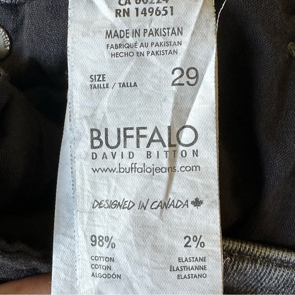Buffalo David Bitton Jayden High Rise Straight Leg Jeans Gray Size 29 NWT - Picture 7 of 9